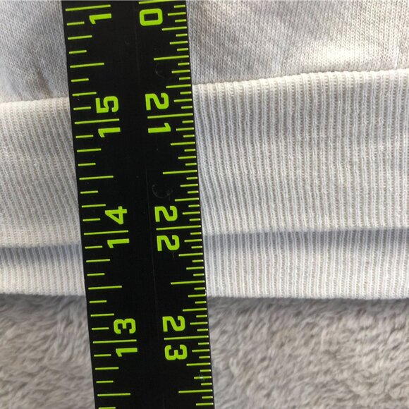 Jerzees Mens Sweatshirt XL White Crewneck Pullover Fleece Casual Long Sleeve - Picture 7 of 11